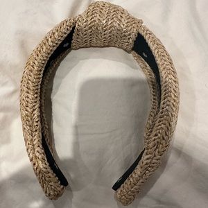 Lele Sadoughi raffia headband with knot